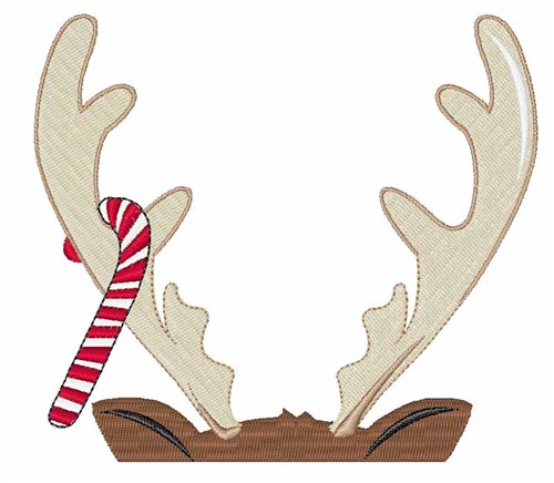 Reindeer Antler Machine Embroidery Design