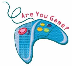 Picture of Are You Game Machine Embroidery Design