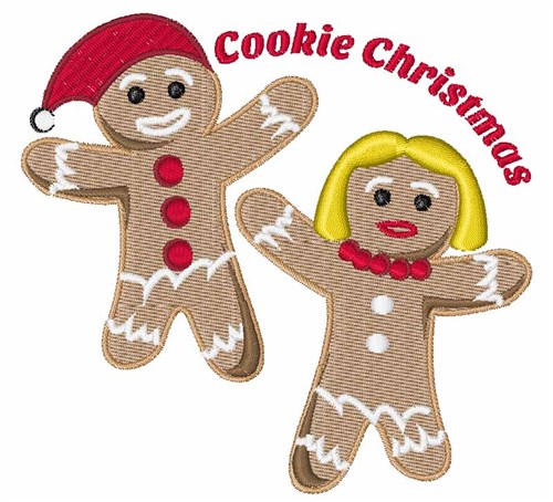 Cookie Christmas Machine Embroidery Design