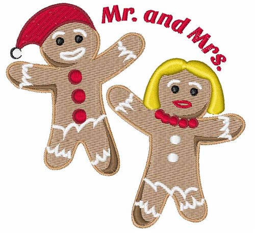 Mr And Mrs Machine Embroidery Design