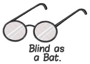 Picture of Blind As Bat Machine Embroidery Design