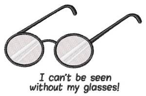 Picture of My Glasses Machine Embroidery Design