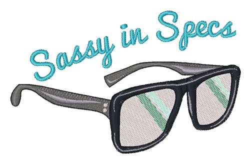 Sassy In Specs Machine Embroidery Design