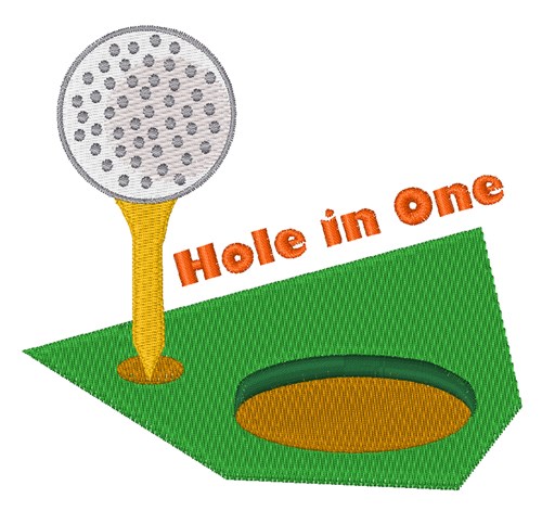 Hole In One Machine Embroidery Design