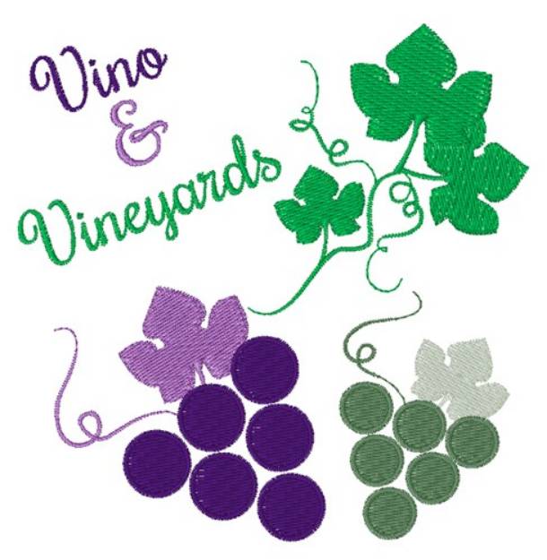 Picture of Vineyards Machine Embroidery Design