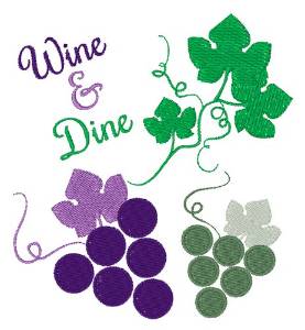 Picture of Wine & Dine Machine Embroidery Design
