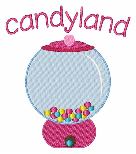 Candyland Machine Embroidery Design