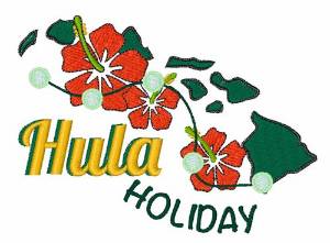 Picture of Hula Holiday Machine Embroidery Design