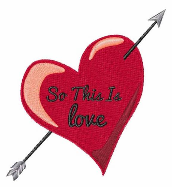 Picture of This Is Love Machine Embroidery Design