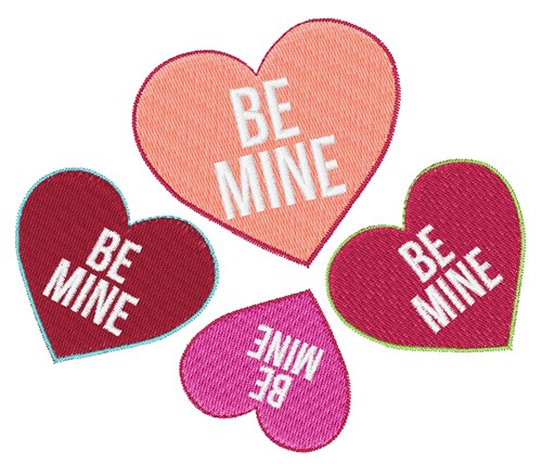 Be Mine Machine Embroidery Design