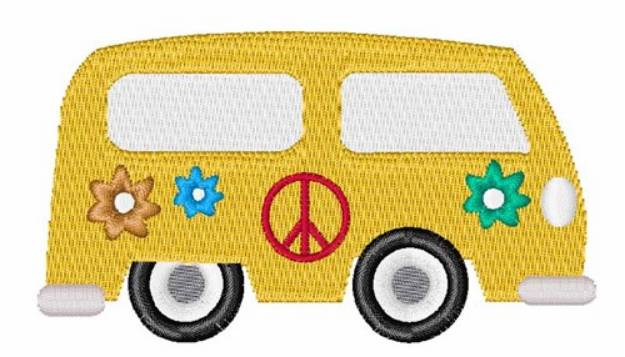 Picture of Hippy Bus Machine Embroidery Design