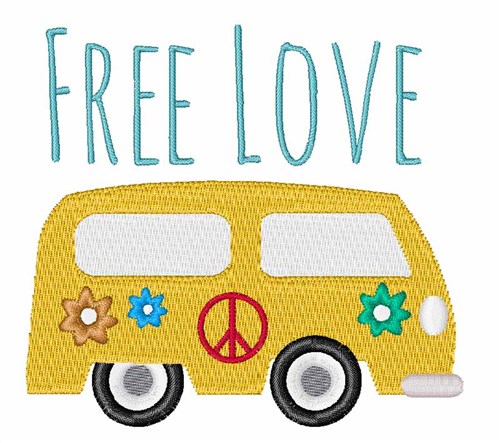 Free Love Machine Embroidery Design