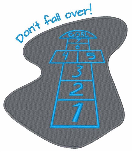 Dont Fall Machine Embroidery Design