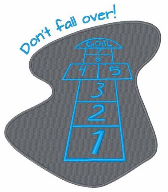 Picture of Dont Fall Machine Embroidery Design