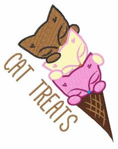 Picture of Cat Treats Machine Embroidery Design