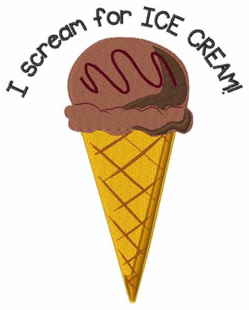Picture of For Ice Cream Machine Embroidery Design