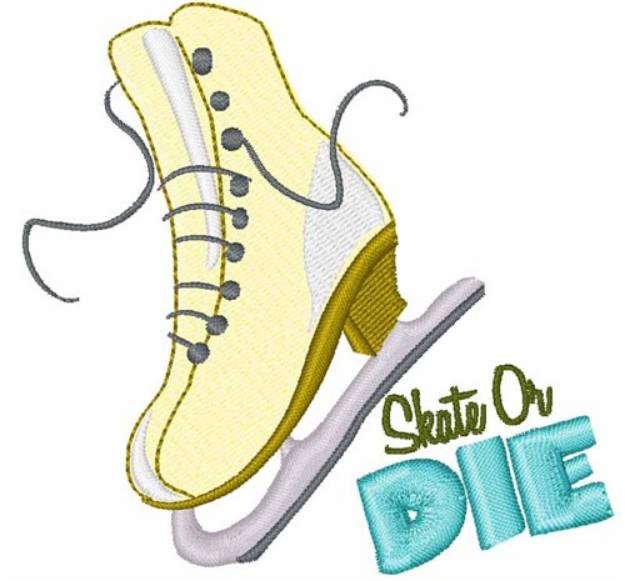 Picture of Skate Or Die Machine Embroidery Design