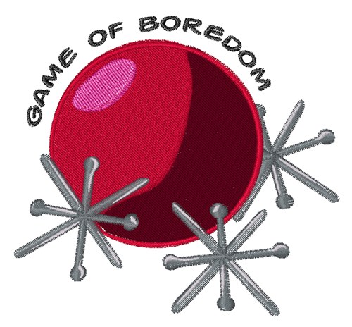 Game Of Boredom Machine Embroidery Design