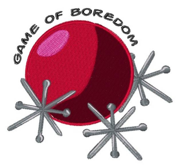 Picture of Game Of Boredom Machine Embroidery Design