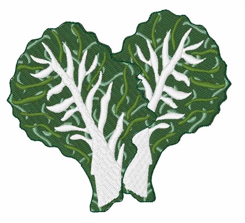 Kale Leaves Machine Embroidery Design