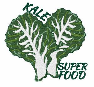Picture of Kale Super Food Machine Embroidery Design