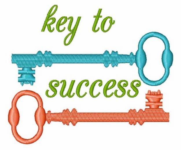 Picture of Key To Success Machine Embroidery Design