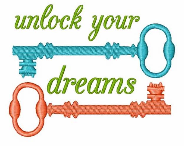 Picture of Unlock Dreams Machine Embroidery Design