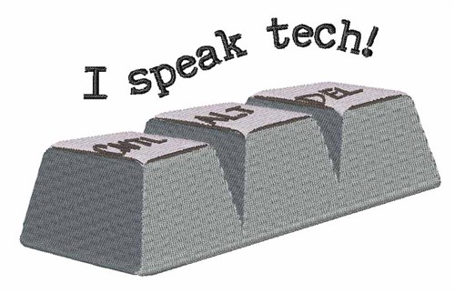 Speak Tech Machine Embroidery Design
