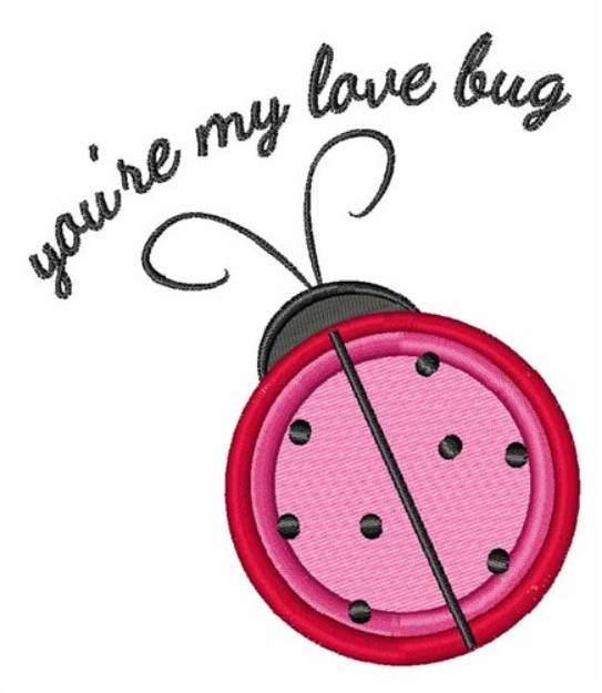Picture of Love Bug Machine Embroidery Design