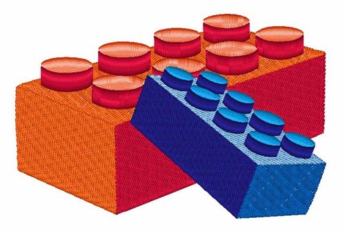 Lego Blocks Machine Embroidery Design