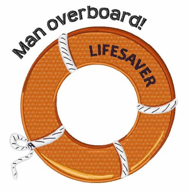 Picture of Man Overboard Machine Embroidery Design