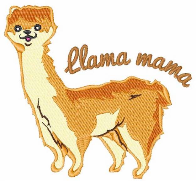 Picture of Llama Mama Machine Embroidery Design