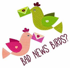 Picture of Bad News Machine Embroidery Design