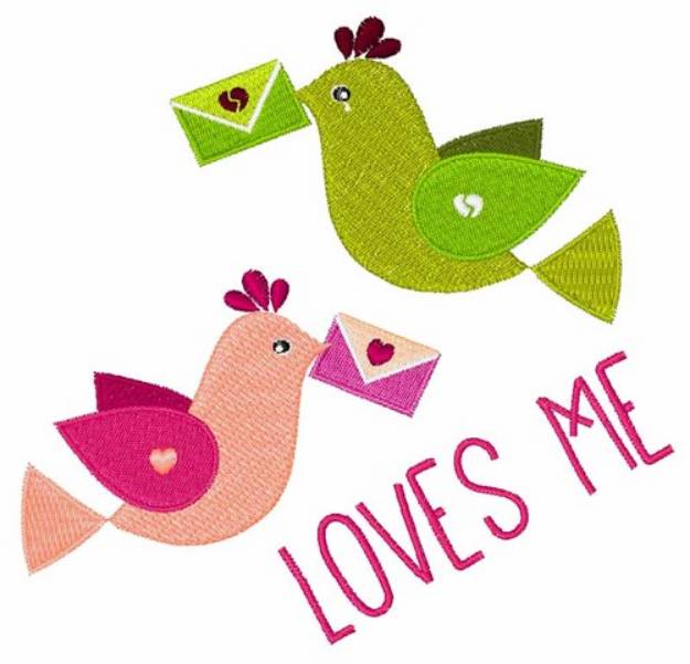 Picture of Loves Me Machine Embroidery Design