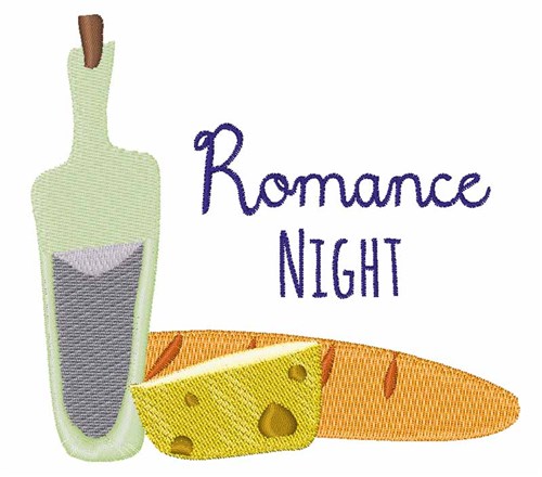 Romance Night Machine Embroidery Design