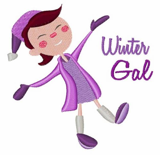 Picture of Winter Gal Machine Embroidery Design