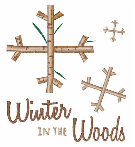 Winter Woods Machine Embroidery Design