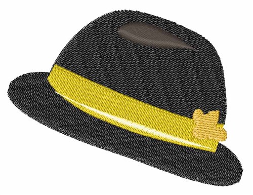 Bowler Hat Machine Embroidery Design