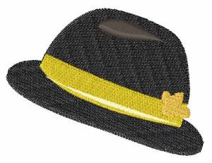 Picture of Bowler Hat Machine Embroidery Design