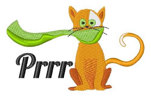 Prrr Cat Machine Embroidery Design