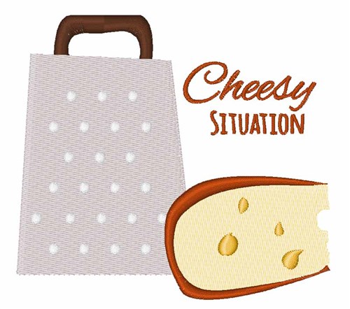 Cheesy Situation Machine Embroidery Design