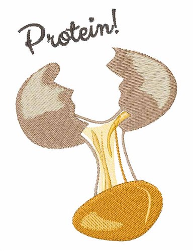 Protein Egg Machine Embroidery Design