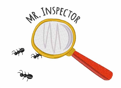 Mr. Inspector Machine Embroidery Design