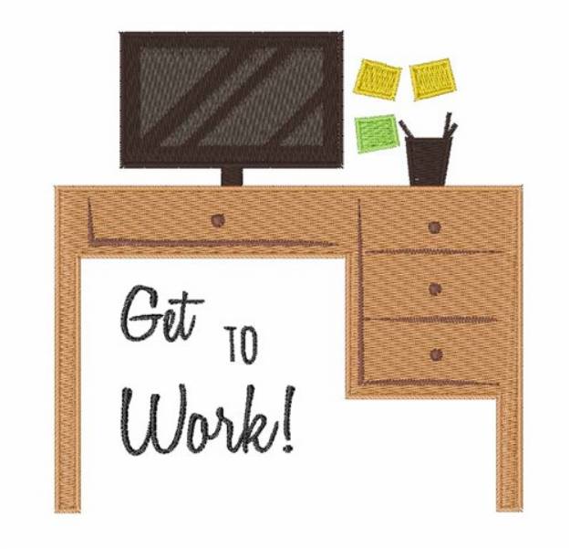 Picture of Go to Work Machine Embroidery Design