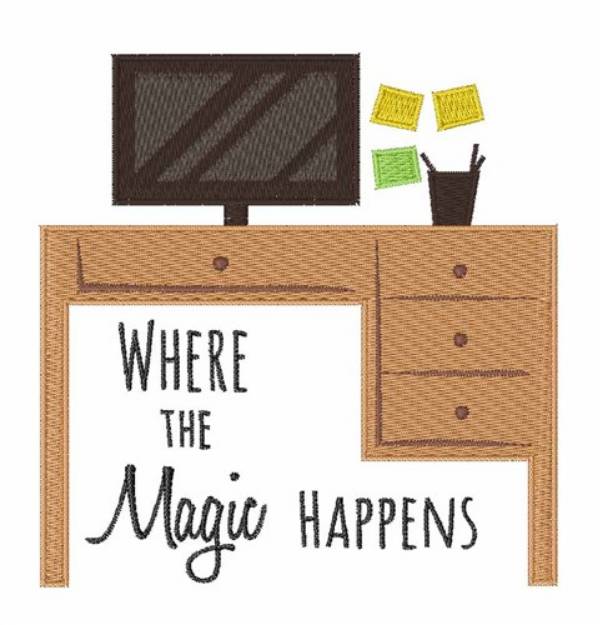 Picture of Magic Happens Machine Embroidery Design
