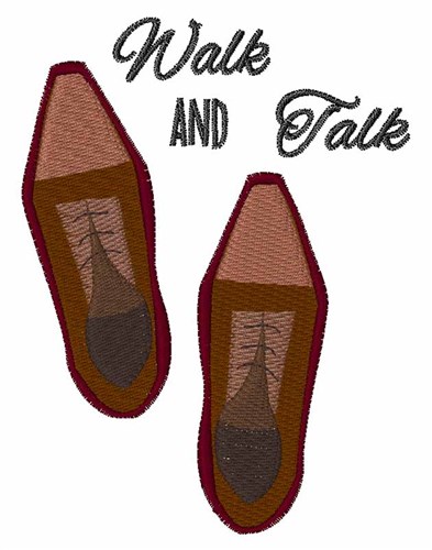 Walk and Talk Machine Embroidery Design
