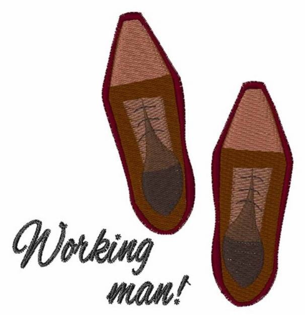 Picture of Working Man Machine Embroidery Design