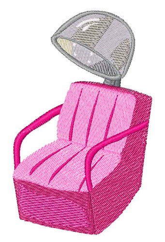 Hair Dryer Chair Machine Embroidery Design