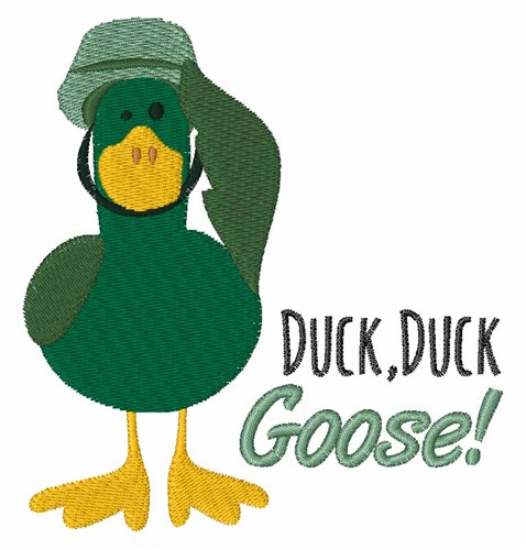 Duck Duck Goose Machine Embroidery Design