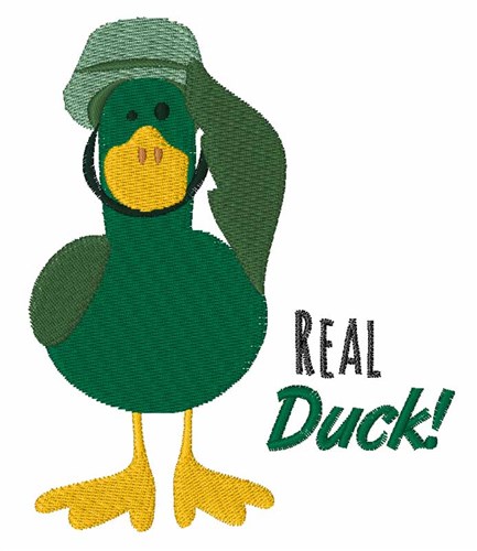Real Duck Machine Embroidery Design